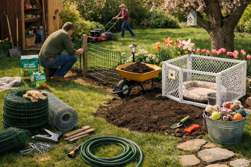 How to Prep Your Yard Before Adopting a Spring Puppy