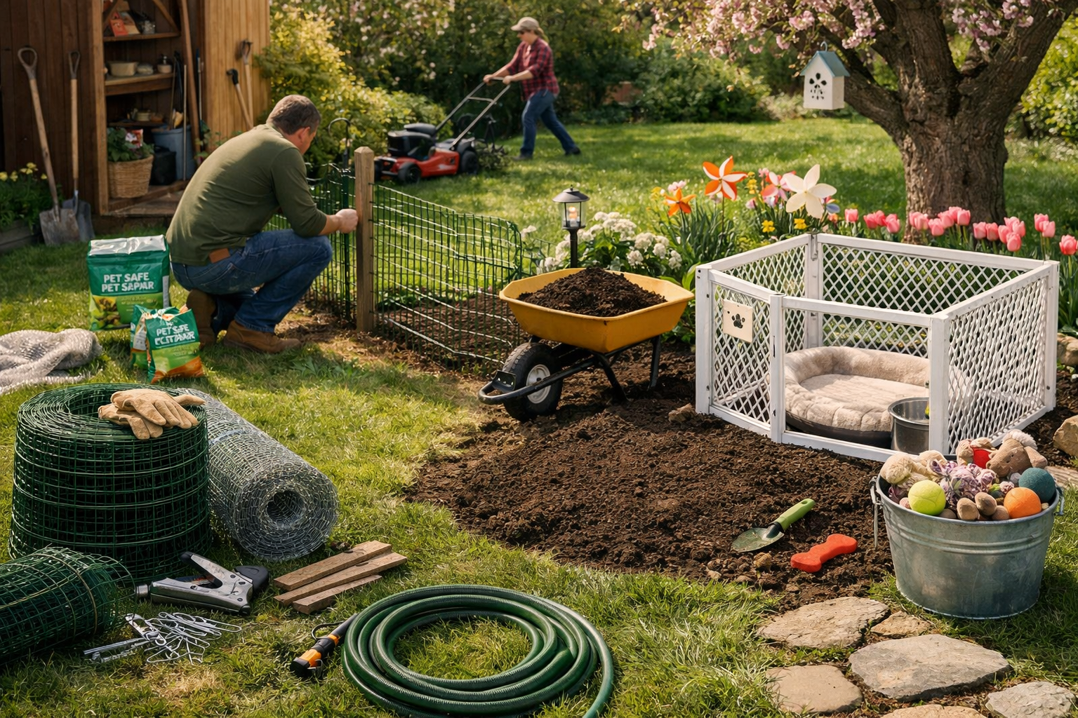 How to Prep Your Yard Before Adopting a Spring Puppy